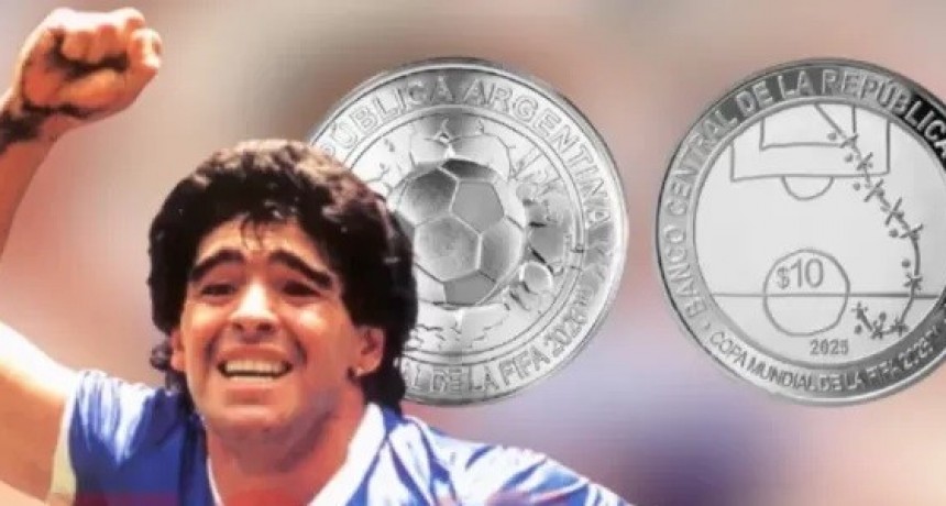 El gol eterno: el Banco Central homenajea a Maradona con una moneda del Mundial 2026