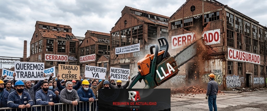Las pol&iacute;ticas econ&oacute;micas de Milei llevaron a 32 mil empresas al cierre definitivo