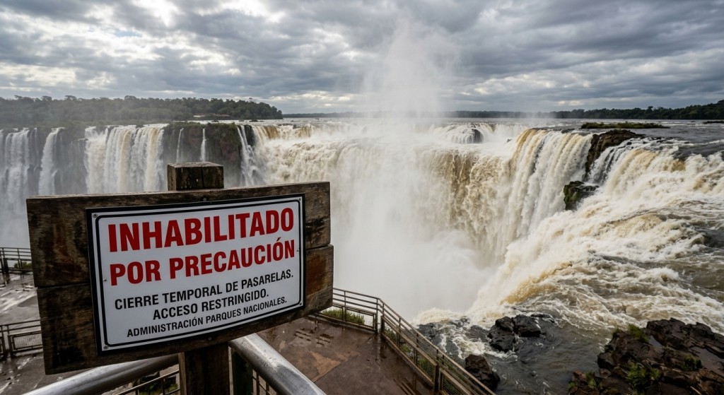 Vuelven a cerrar el circuito "Garganta del Diablo" por el aumento del caudal de agua