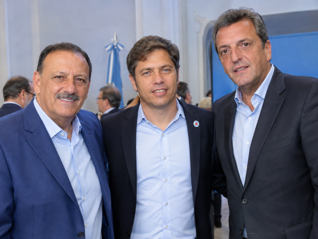 Quintela, en la mesa clave del peronismo: cumbre con Kicillof, Massa y M&aacute;ximo Kirchner
