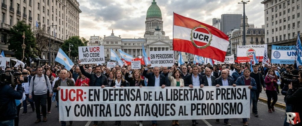 Duro pronunciamiento de la UCR contra los ataques de Milei al periodismo