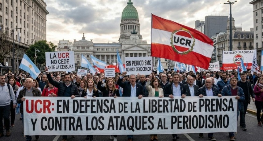 Duro pronunciamiento de la UCR contra los ataques de Milei al periodismo