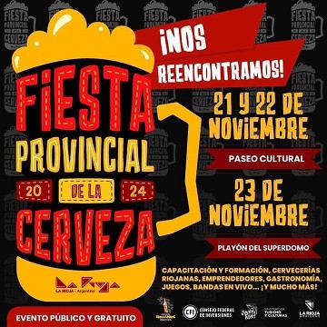 Se realiza la Fiesta Provincial de la Cerveza