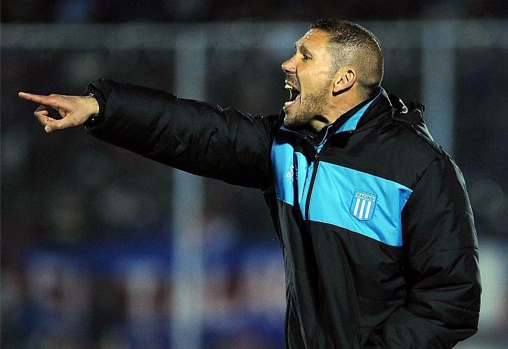 Simeone no ocultó su felicidad por la Copa Sudamericana conquistada por Racing