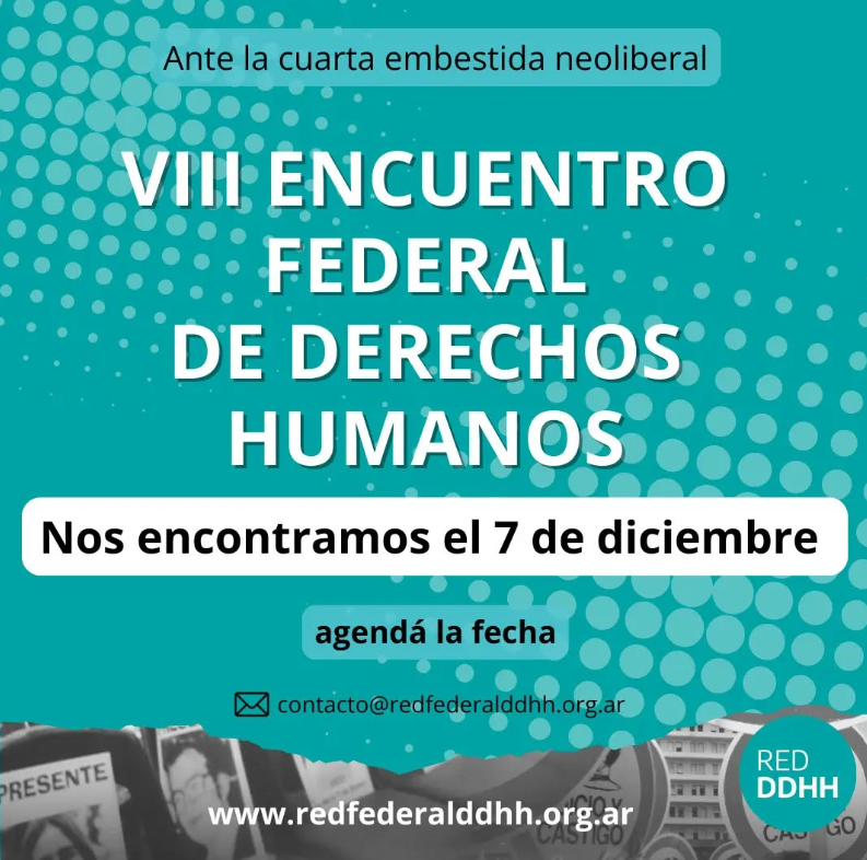 Se realizará el VIII Encuentro Federal de Derechos Humanos