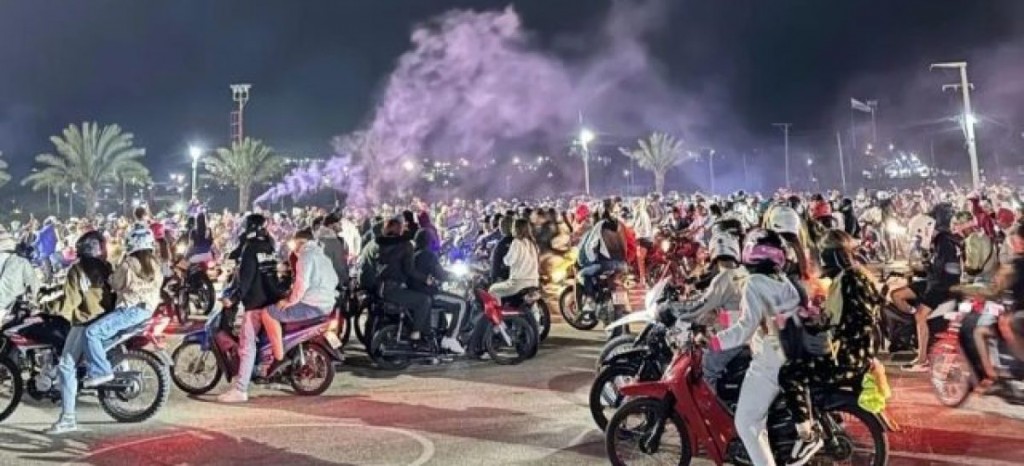 Fuerte operativo policial dejó 41 motos secuestradas y 18 personas detenidas en la capital