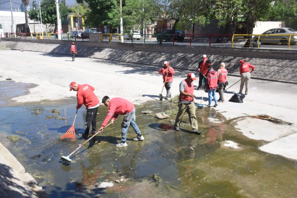 Despliegan operativo de limpieza del Río Tajamar
