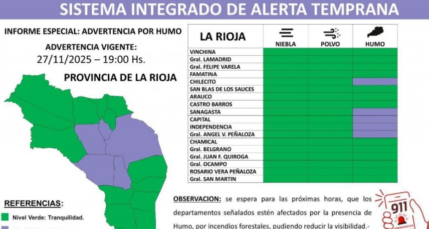 Difunden alerta por vientos y tormentas aisladas