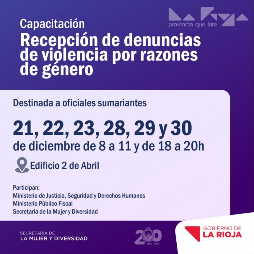 Capacitaci&oacute;n sobre recepci&oacute;n de denuncias de violencia por razones de g&eacute;nero para oficiales sumariantes