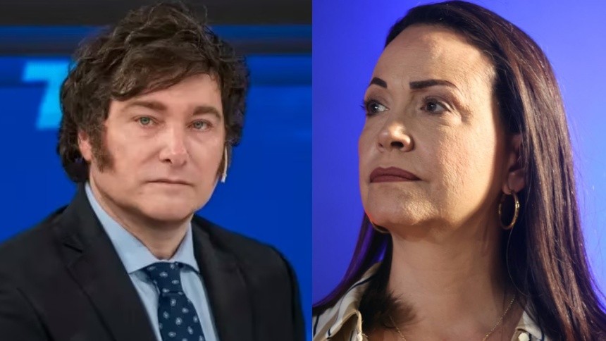 Milei viaja a Oslo para acompañar a María Corina Machado a recibir el Nobel de la Paz