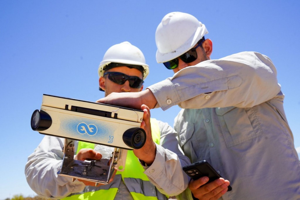 Tecnología de punta para seguir en tiempo real la obra del parque híbrido de Parque Arauco