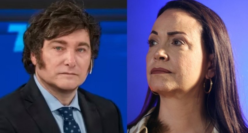 Milei viaja a Oslo para acompañar a María Corina Machado a recibir el Nobel de la Paz